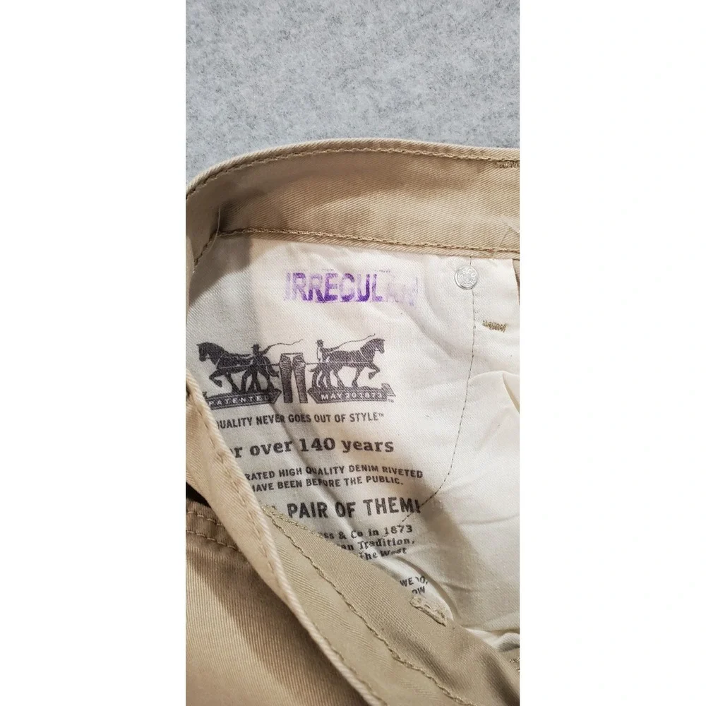 Levi's 514 Men's Straight Fit Jeans Beige Tan, Size 40x32 -‎ IRREGULAR